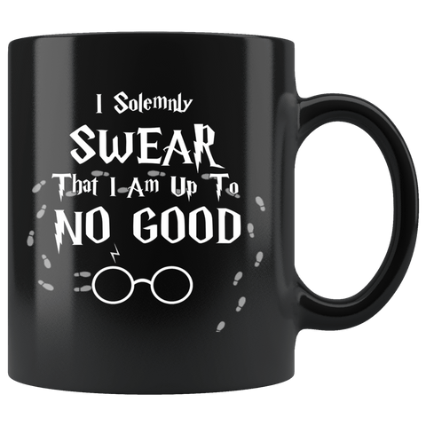 I solemnly swear that I am up to no good Mug - Funny Harry Magic Wizard World Upto Joke Coffee Cup - Luxurious Inspirations