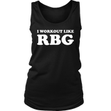 I Workout Like RBG Ladies Tank Top - Luxurious Inspirations