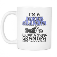 I'm A Biker Grandpa It's Like A Normal Grandpa Except Much Cooler - Funny Novelty Mug For Gift Or Present - Luxurious Inspirations