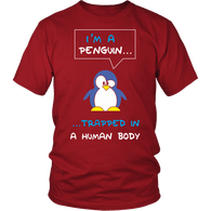 I'm A Penguin Trapped In A Human Body Shirt - Funny Penguins Tee - Luxurious Inspirations