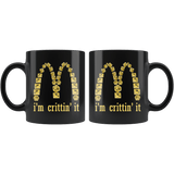 I'm Crittin' It Parody DND Mug - Funny D20 Critical Joke Coffee Cup - Luxurious Inspirations
