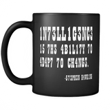 Intelligence is the Ability to Adapt to Change Mug - Funny Intelligent Decoder Coffee Cup - Luxurious Inspirations