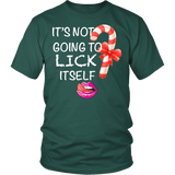 It's Not Going To Lick Itself Shirt - Funny Offensive Christmas Candy Cane Won't Adult Tee - Luxurious Inspirations