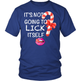 It's Not Going To Lick Itself Shirt - Funny Offensive Christmas Candy Cane Won't Adult Tee - Luxurious Inspirations