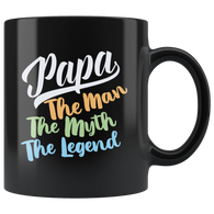 Papa The Man The Myth The Legend Coffee Cup Mug - Luxurious Inspirations