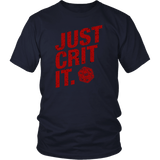 Just Crit It DND D20 T-Shirt - Luxurious Inspirations