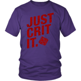 Just Crit It DND T-Shirt - Luxurious Inspirations