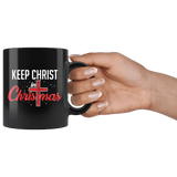 Keep Christ In Christmas Mug - Christian Church Religious Holidays Coffee Cup - Luxurious Inspirations