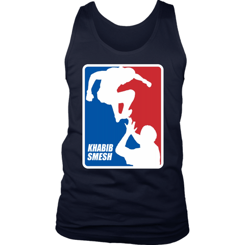 Khabib Smesh Tank Top Shirt - Funny MMA Parody Fan Art Gym Workout T-Shirt - Luxurious Inspirations