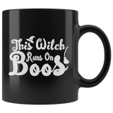 This Witch Runs On Boos Ghost Witch Halloween Costumes Children Candy Trick or Treat Makeup Mug Coffee Cup - Luxurious Inspirations