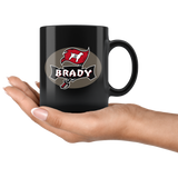 Tampa Bay Brady 12 GOAT Coffee Cup Fan High Quality Premium Grade Mug - Luxurious Inspirations