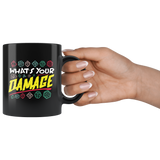 What's your damage rpg DND d20 d2 critical hit miss dice coffee cup mug - Luxurious Inspirations