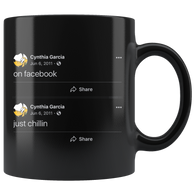 Facebook Just Chillin Mug - Binge Prints