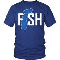 Lake Michigan Fisherman Shirt - Clever Gift Fishing Fish Tee - Luxurious Inspirations