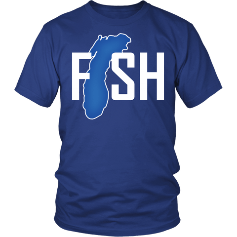 Lake Michigan Fisherman Shirt - Clever Gift Fishing Fish Tee - Luxurious Inspirations