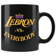 Lebron VS Everybody Los Angeles Basketball Mug - Fan Coffee Cup - Luxurious Inspirations