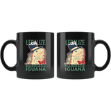 Legalize Marriage Iguana Mug - Funny 420 Pot Marijuana Weed Legal Support Coffee Cup - Luxurious Inspirations