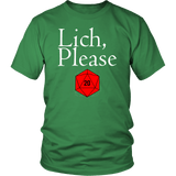 Lich Please DND T-Shirt - Luxurious Inspirations