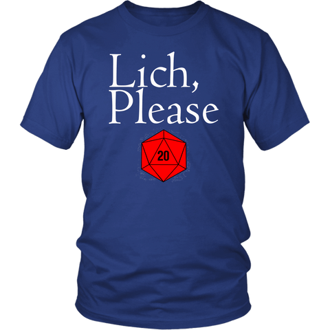 Lich Please DND T-Shirt - Luxurious Inspirations