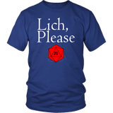 Lich Please DND T-Shirt - Luxurious Inspirations
