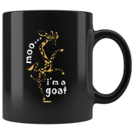 Moo I'm a goat giraffes animals jokes disguise coffee cup mug - Luxurious Inspirations