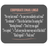 Corporate Email Lingo Funny Work Employee E-Mail Offensive Coffee Cup Mug Mousepad - Luxurious Inspirations
