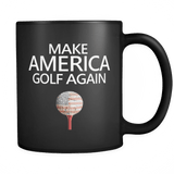 Make America Golf Again Black Mug - Coffee Cup Trump - Luxurious Inspirations