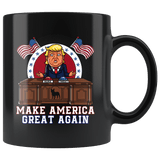 Make America Great Again Trump Nuke Tweet Button Mug - Funny Comic POTUS President Coffee Cup - Luxurious Inspirations