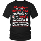 Marriage Is Like A Deck Of Cards Shirt - Funny Married Clever Tee - Luxurious Inspirations