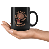 May Your Fro Grow And Your Skin Glow Black History Mug - Proud Coffee Cup - Luxurious Inspirations