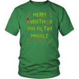 Merry Christmas You Filthy Muggle Shirt - Funny Xmas Adult Humor Offensive Crude T-Shirt - Luxurious Inspirations