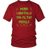 Merry Christmas You Filthy Muggle Shirt - Funny Xmas Adult Humor Offensive Crude T-Shirt - Luxurious Inspirations