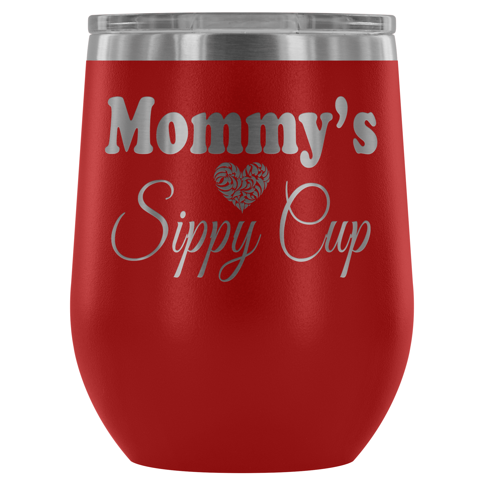 Mom's Sippy Cup Personalized Stainless Insulated Wine Cup