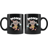 Monk Cat Black Mug - Funny Class DND D&D Dungeons And Dragons Coffee Cup - Luxurious Inspirations