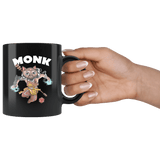 Monk Cat Black Mug - Funny Class DND D&D Dungeons And Dragons Coffee Cup - Luxurious Inspirations