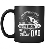 My Fishing Buddy Call Me DAD Mug - Funny Parent Mom Dad Son Daughter Buddies Coffee Cup - Luxurious Inspirations