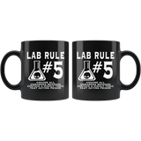 Lab Rule #5 Assume All Unmarked Beakers Contain A Highly Toxic Fast Acting Poison Coffee Cup Mug - Luxurious Inspirations