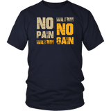 No Pain No Gain Workout Gym Weightlifting Muscle Training Sports T-Shirt - Luxurious Inspirations