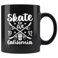 Skate Or Die 1992 California Coffee Cup Mug - Luxurious Inspirations