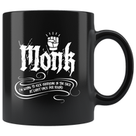 Monk I'm going to kick everyone in the face at least once per round rpg DND d20 d2 critical hit miss dice gamers players coffee cup mug - Luxurious Inspirations