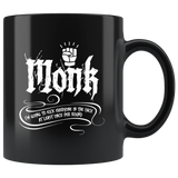 Monk I'm going to kick everyone in the face at least once per round rpg DND d20 d2 critical hit miss dice gamers players coffee cup mug - Luxurious Inspirations