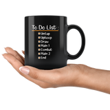 To Do List Untap Unkeep Draw Main 1 Combat Main 2 End RPG Coffee Cup Mug - Luxurious Inspirations