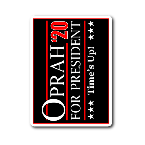 Oprah 2020 For President Sticker - Hoperah Hope Time's Up Election Anti-Trump 3x4 inches - Luxurious Inspirations