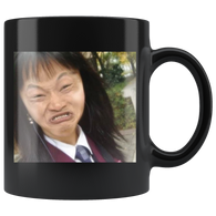 Funny Asian Face Mug - Binge Prints