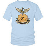 Paladin Dice D20 DND T-Shirt - Luxurious Inspirations