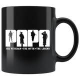 Papa The Veteran Myth Legend Mug - Great Father's Day Coffee Cup - Luxurious Inspirations