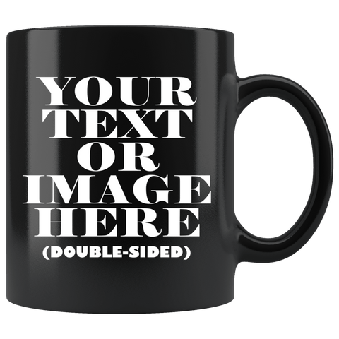 Personalized Black Mug - Luxurious Inspirations