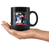 Pit bull Art Painting Lover Mug - 4th Of July American Flag Pitbull Love Owner Pet Dog Coffee Cup - Luxurious Inspirations