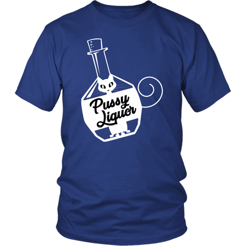 Pussy Liquor T-Shirt - Funny Offensive Rude Crude Adult Humor Gay Lesbian Double Meaning Tee Shirt - Luxurious Inspirations