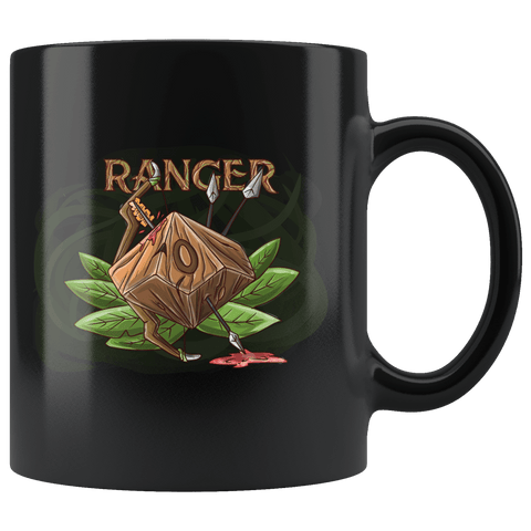 Ranger Dice D20 DND Mug - Critical Rage D&D RPG Coffee Cup - Luxurious Inspirations
